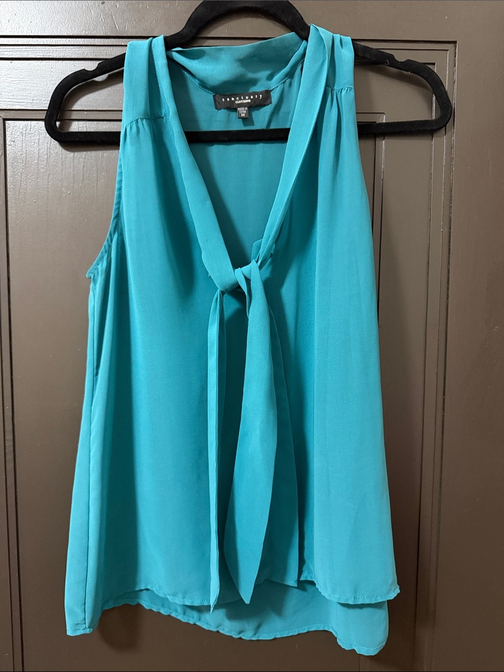 Sanctuary sleeveless blue green top